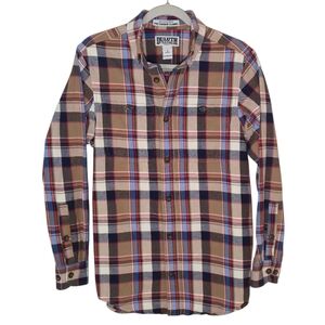 Flanel Plaid Button Down Shirt - Duluth Trading Co Mens Small, Slim Fit